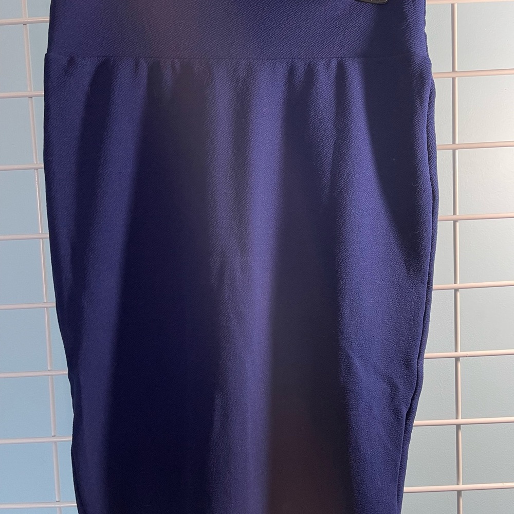 LuLaRoe Blue Midi Pencil Skirt